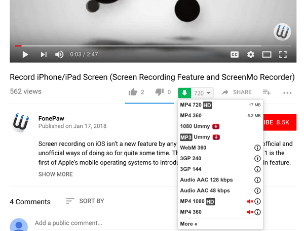 youtube audio downloader for mac chrome